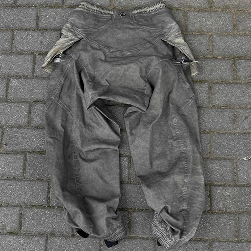 Pantalones de nicho para hombre, estilo de diseñador, a la moda, novedad de 2024
