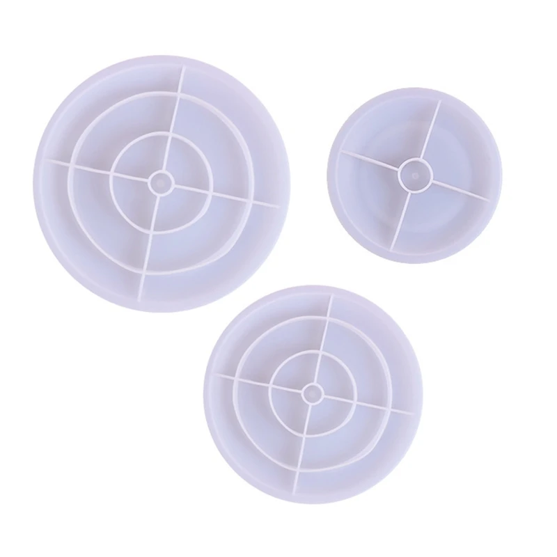 Multifunctional 3-tier Fruit Tray Resin Molds Cupcake Stand Epoxy Silicone Molds for Epoxy Casting Tray Molds