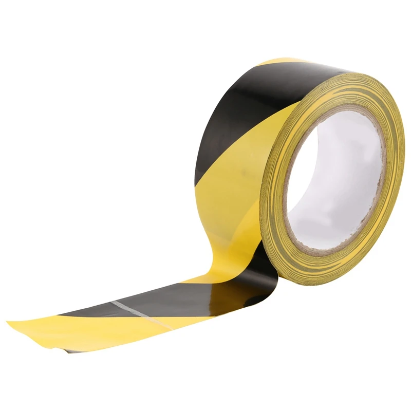 

1 Roll - Hazard/Warning Safety Tape Colours Black & Yellow Size 50Mm X 33Meter