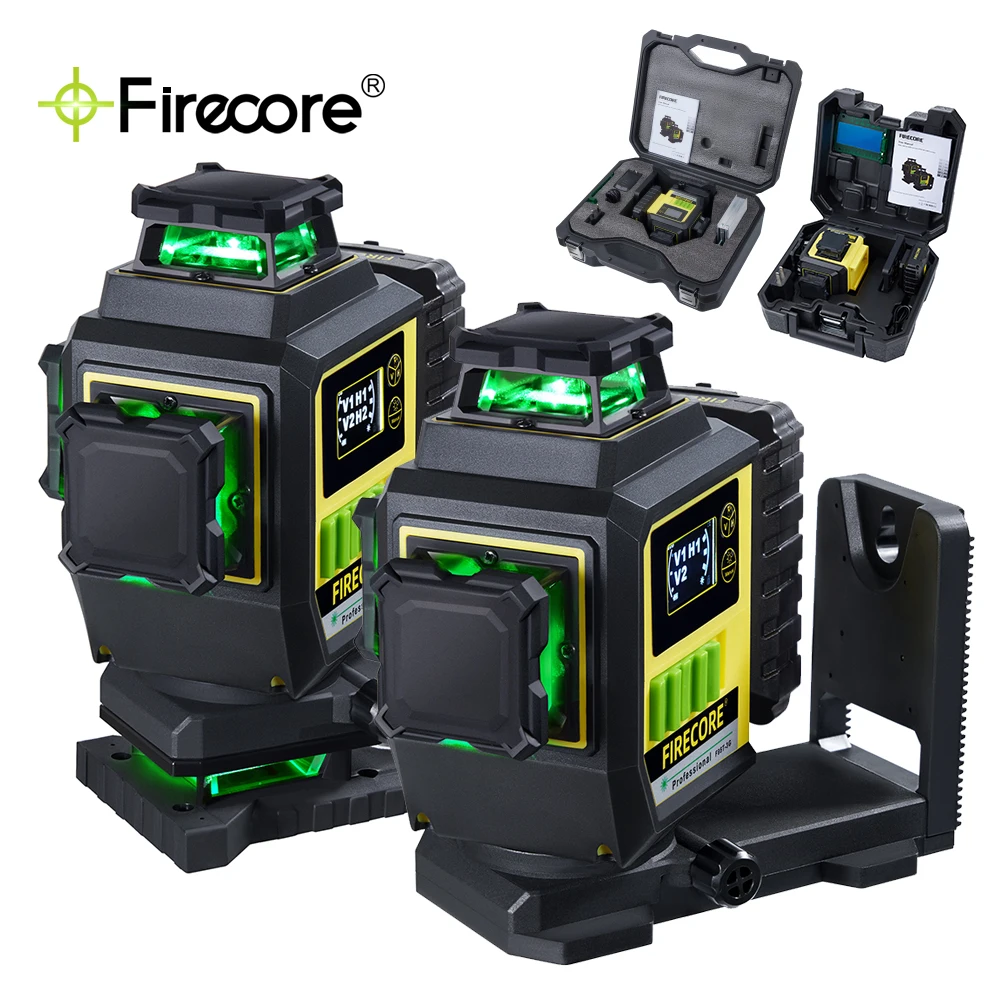 FIRECORE-F95T-4G-F95T-3G-3D-4D-Green-Laser-Level-12-16-Lines-Self ...