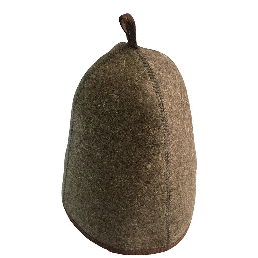 Sauna Felt Hats Sauna Bathwool Hat 34*26*0.3CM Banya Room Vaporarium Hats Adjustable Strap