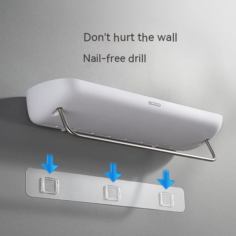 Bathroom Shelf Toilet Washstand Wall Shelf Storage Rack Bathroom Wall Hanging Punch-Free