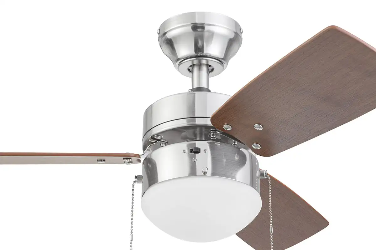 

Oil-Rubbed Bronze Ceiling Fan with Light, 3 Blades, Pull Chains & Reverse Airflow ceiling fans