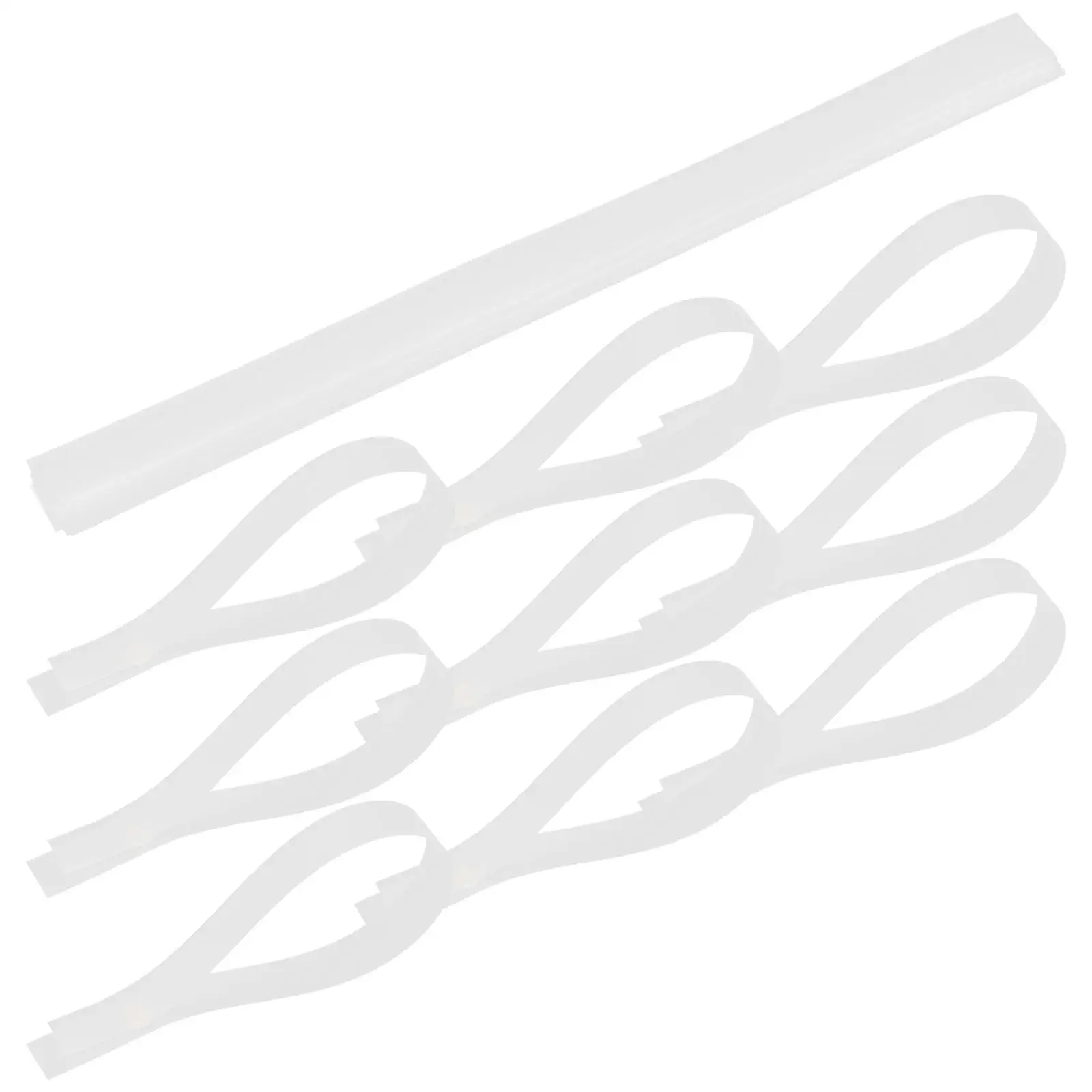 20 Pcs Snare Drum Wire Mounting Strap for Parts Straps Accessories White Durable Fixing