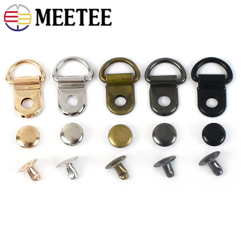 4Pcs Metal Side Clip Buckles Bag Strap Connector Handle Buckle Screw Nail  Ring Hook Carabiner Clasp Accessories for Handbags - AliExpress