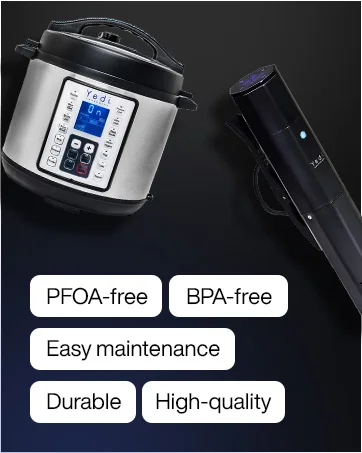 Description Picture 5 of itemEvolution Air Fryer, 6.8 Quart, Stainless Steel, Ceramic Cooking Basket, with Deluxe Accessory Kit and Recipe Book