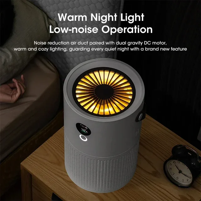 Air Purifier for Home Bedroom with HEPA Filter Air Cleaner Purification Adsorption Of Pm2.5 Dust Smoke Odor For  Pet Home Office 4