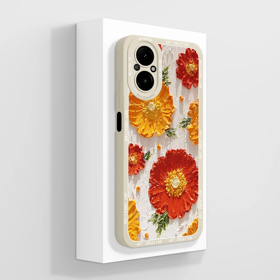 Durable Shockproof Moon Sky Cloud Liquid Shell Case