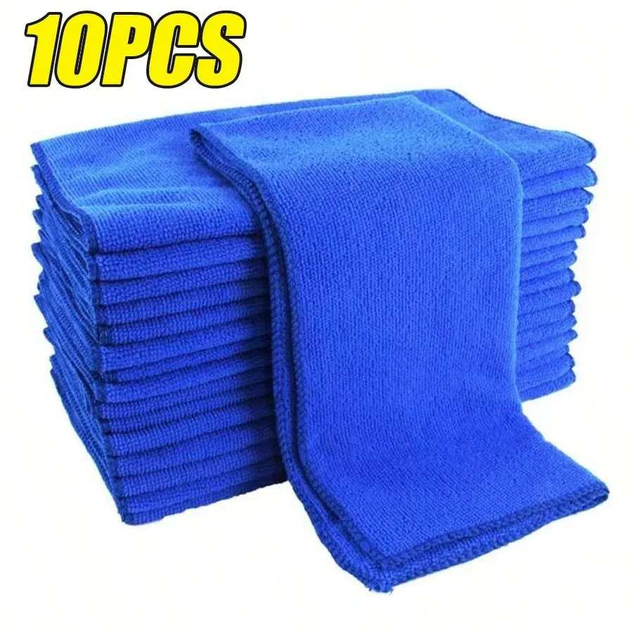 Ultra-Absorbent Microfiber Cleaning Cloths - Lint-Free, Reusable Towels