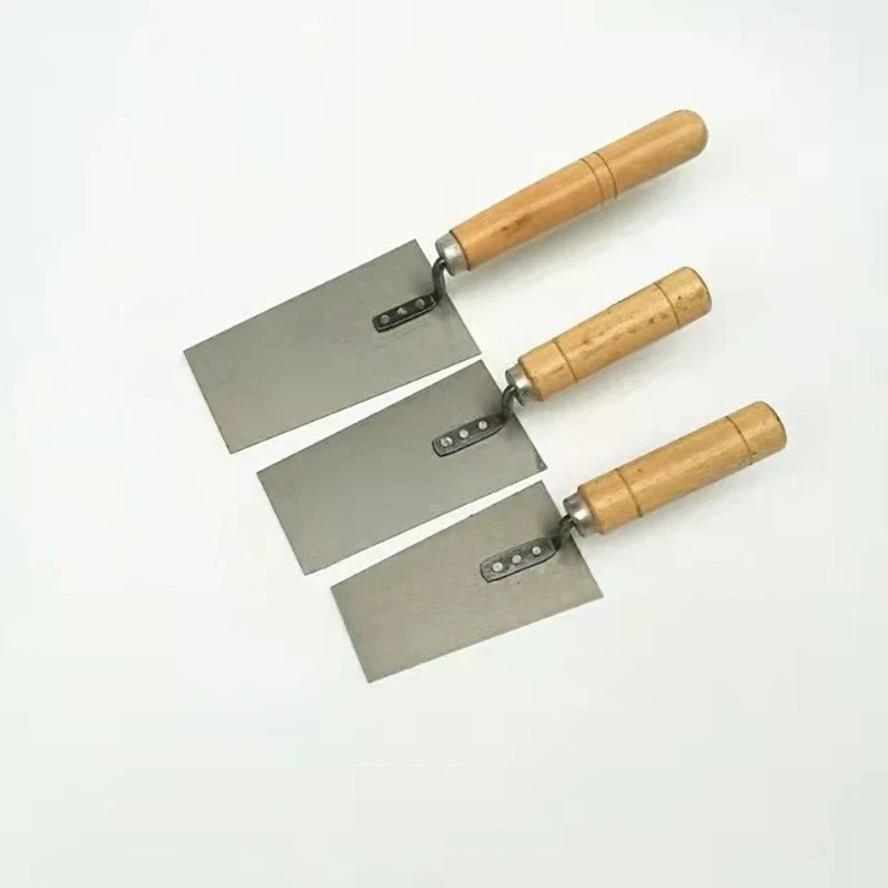 Concrete Trowel 1pcs large size Cement Float Margin Bucket Stainless Steel Finishing Spatula Construction Tools Wooden