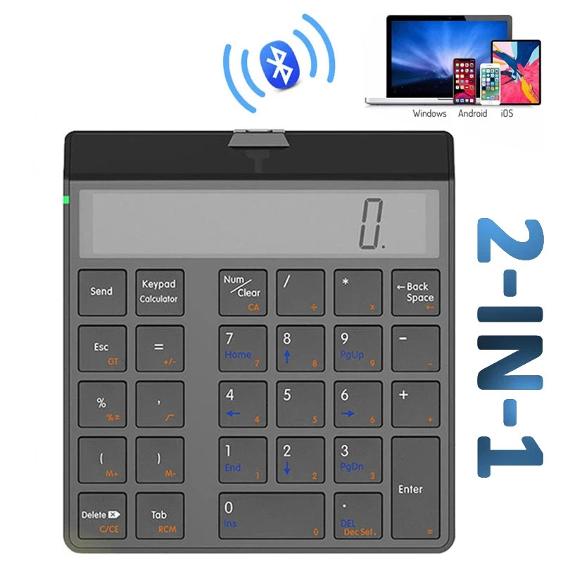 Calculadora de teclado numérico Bluetooth en con pantalla LCD - Main Image