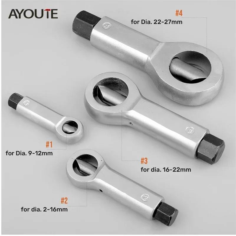 AYOUTE 튼튼한 금속 너트 스플리터 도구 세트, 튼튼한 휴대용 도구, DIY 가족, 작업자용 액세서리, 9-27mm