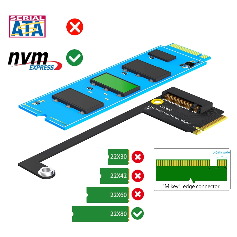 Portátil, NVME, M-Key, M.2, Adaptador PCIE 4.0, Rog Ally, 2230 a 2280 SSD