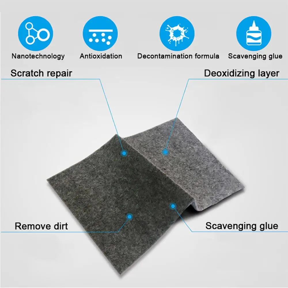 Nano Sparkle Cloth Car Scratch Repair Cloth Universal Metal Surface  Polishing Anti-Scratch Cloth Stubborn Stain Repair Tool - AliExpress