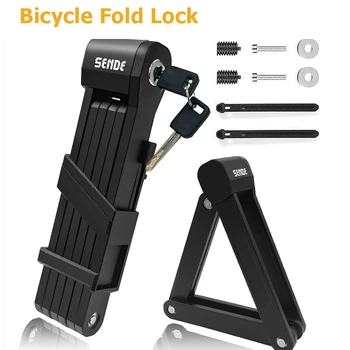 Lucchetto a catena pieghevole per bicicletta Lucchetto pieghevole per bici Antifurto Cavo a catena per bici elettrica Lucchetto di sicurezza Serrature portatili Accessori per biciclette