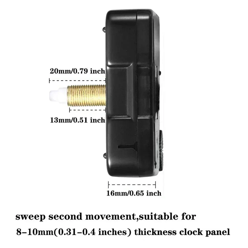 Black Walnut Traced Replacement Hands Atomic Quartz Silent Controlled Wall Clock Movement Mechanism DIY Set Accessories