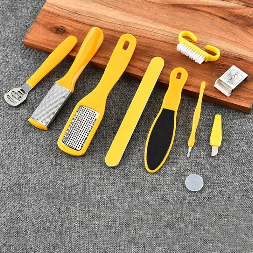 Foot Care Tool 10 in 1 Foot Pedicure Tools Kit Nail Nipper Toe Separator Callus Remover Foot File Care Kit