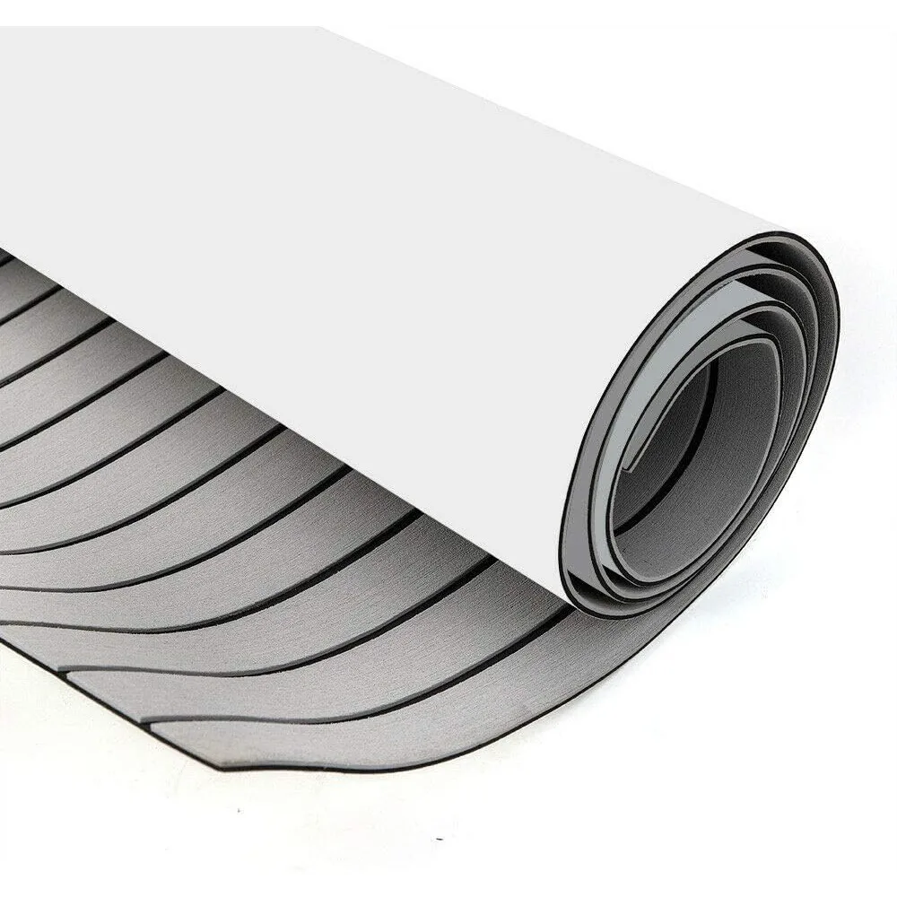 EVA Flooring Mat 35.4X 94.5 inch EVA Foam Yacht Teak Decking Sheet Mat Self-Adhesive Non-Skid for Marine Boat Car 2