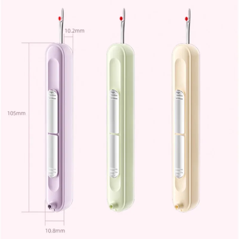 2 in 1 Hand Sewing Needle Threader and Seam Ripper Multifunctional Threading and Stitch Removal Tool Elderly Diy Craft Accessory