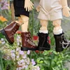 Ob11 Shoes Cool Boots Motorcycle Boots With Double Chain For Gsc, P9 Body, 1/12Bjd, Ymy, Molly, High Shoes Obitsu11 Doll 3