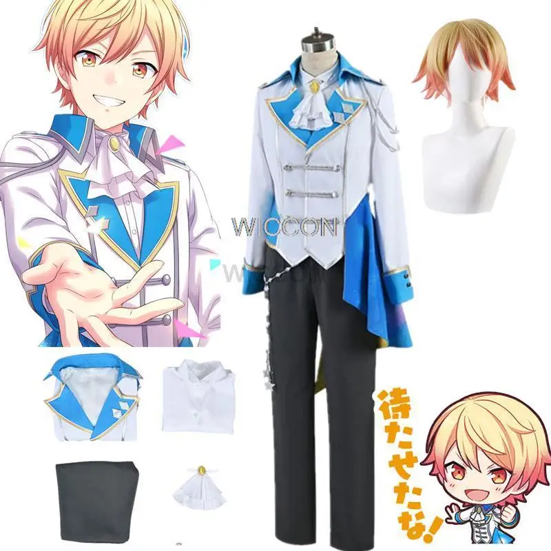 

Project Sekai Colorful Stage! Tenma Tsukasa Cosplay Costume Uniform Suits Stage Costumes Cosplay Wig 30cm