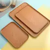 Nordic PP Pallet Plastic Tray Food Bread Pan Rectangular Storage Household Kitchen Supplies Hotel Service Tray Dessert 3