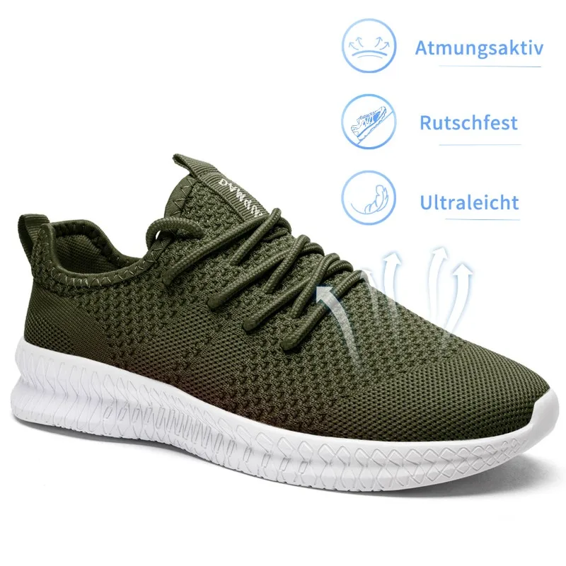 Men Casual Shoes Breathable Comfortable Men's Sneakers Anti-slip Lace-up Running Shoe Flats Loafers Tennis Plus Size 50 Zapatos 2