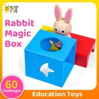Children Educational Learning Toys Rabbit Magic Box Board Game 60 Challenges Logic Puzzle Game School Recommendation Toy for kid 1