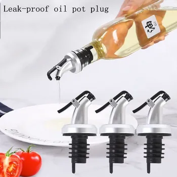 Olive Oil Sprayer Drip Wine Pourers Liquor Dispenser Leak-proof Nozzle ABS Lock Sauce Boat Bottle Stopper Kitchen Bar BBQ Tool