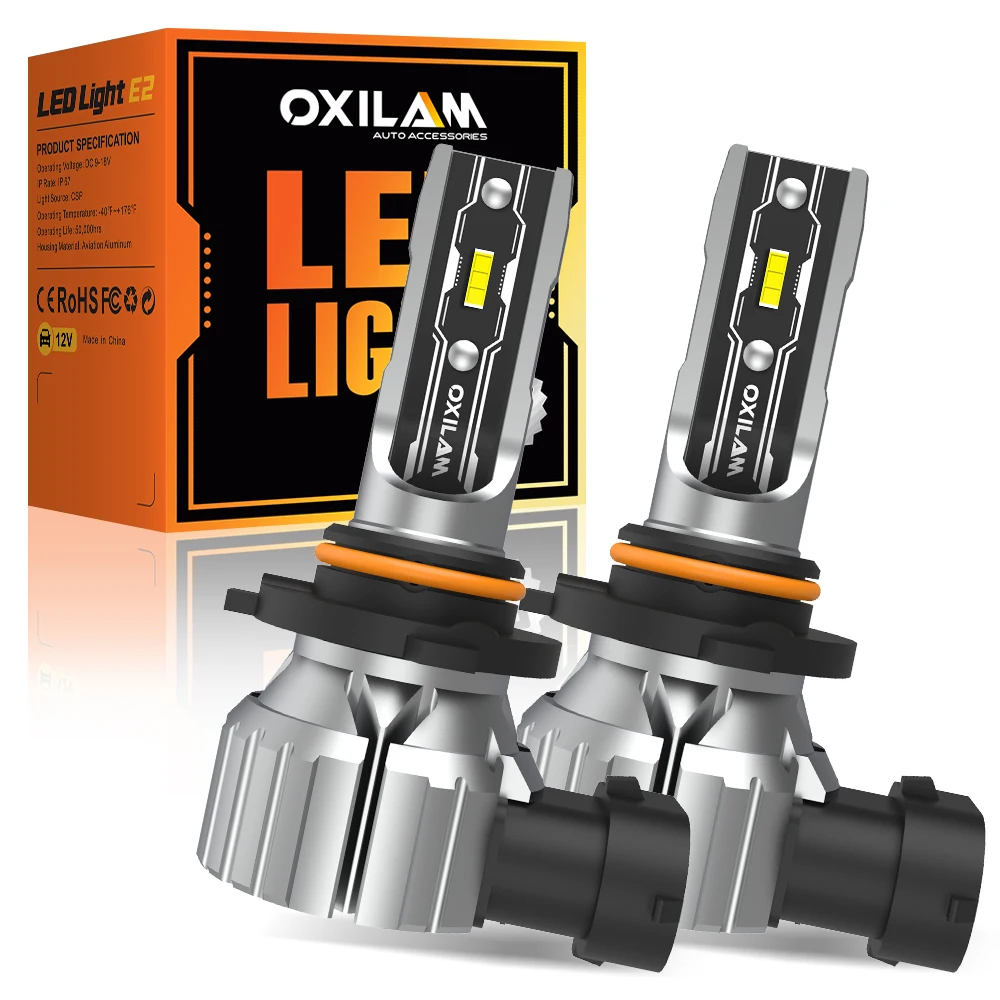 

OXILAM 9005 HB3 светодиодсветильник фары 60 Вт CSP чип супер яркие H8 H9 H16 H11 Светодиодный противотумансветильник фары яркость Беспроводная для замены автомобиля