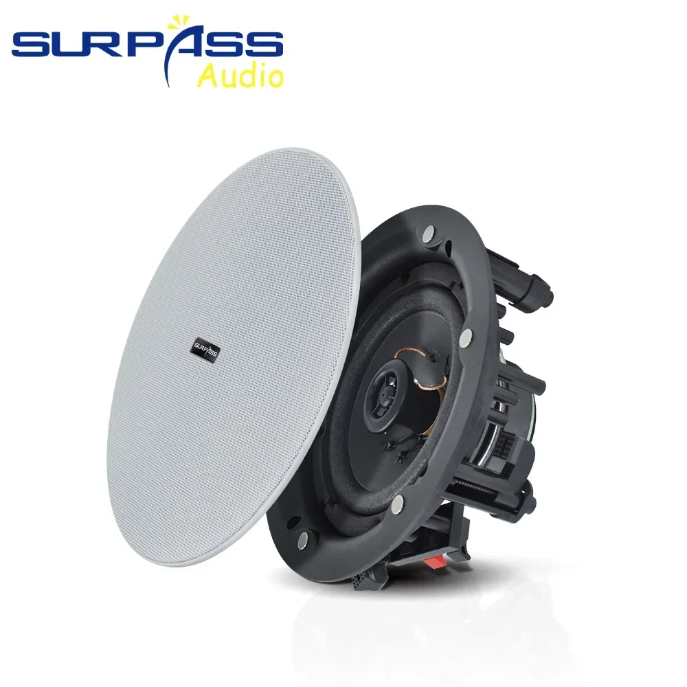 Home Theater 5.25 Inch 20W Frameless Ceiling Speaker Dustproof Flush Mount Passive Music Loudspeaker Audio Sound System Bedroom