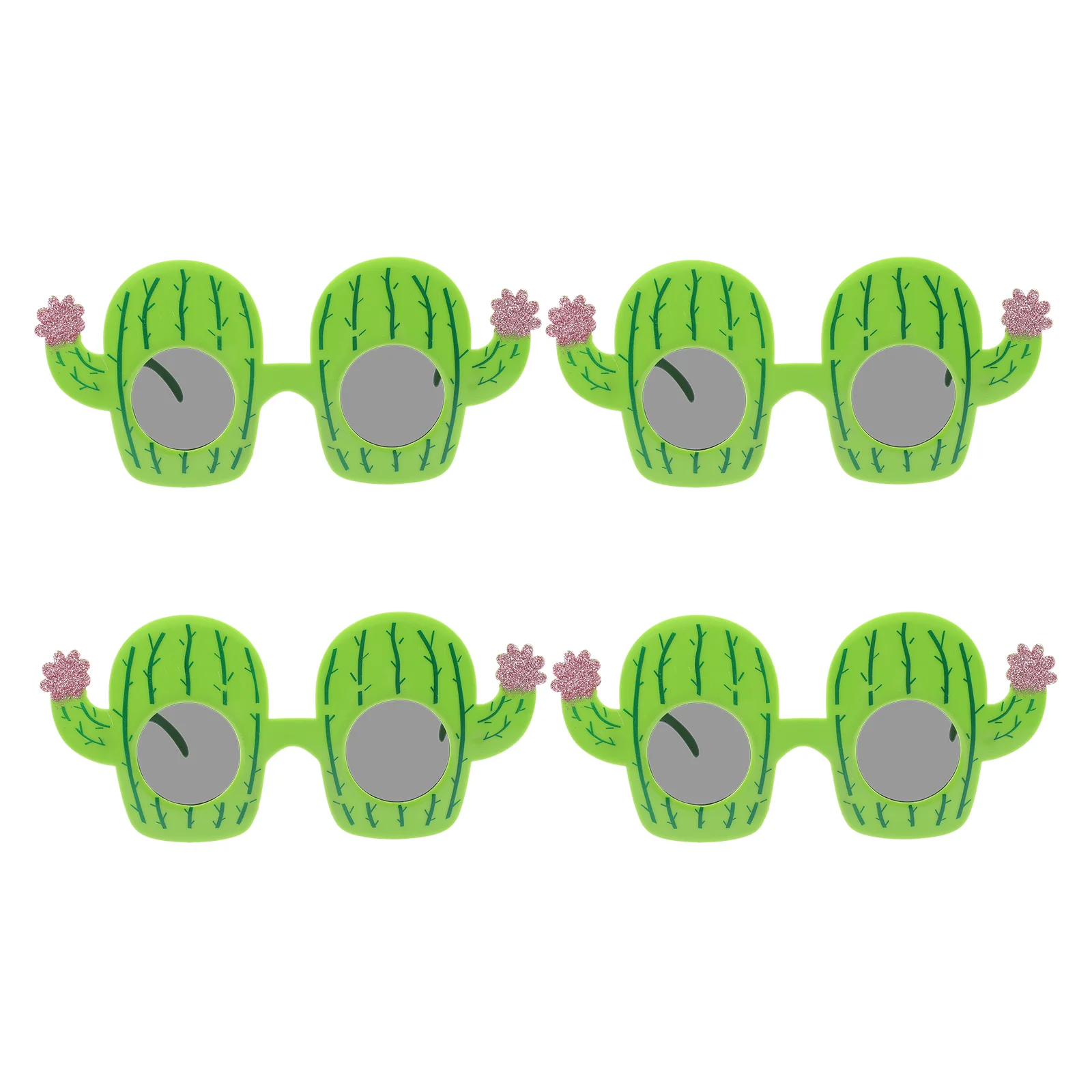 

4 Pcs Party Eyewear Dance Decorations Photo Prop Eyeglasses Birthday Decorative Props Prom Cactus Sunglasses Creative