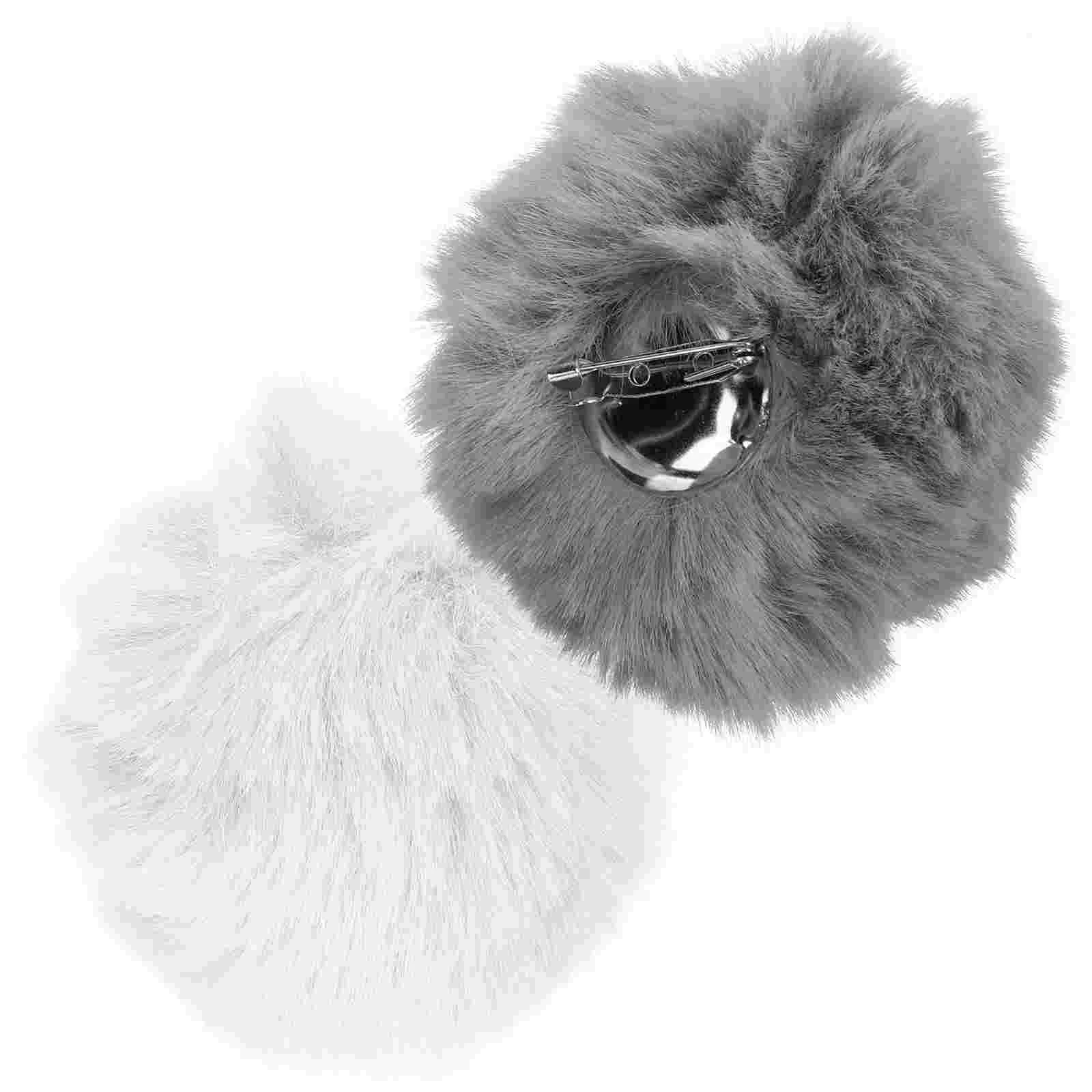 Plush Ball Rabbit Tail Miss Costume Bunny for Women 2 Pcs rabbit tail costume accessories