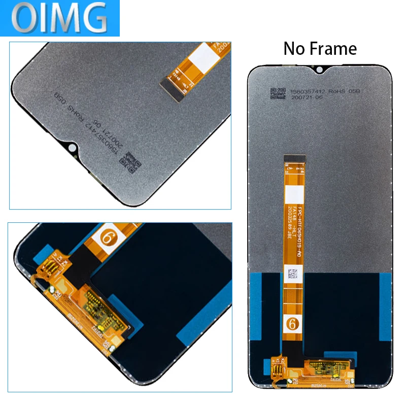OPPO Realme C3   LCD ÷,  ġ ũ г Ÿ ü ǰ, RMX2027 RMX2021 RMX2020