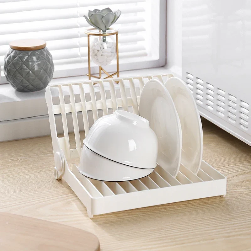 

Creative Dish Plate Drain Rack Kitchen Tableware Drying Storage Tray Holder Multifunctional Cup Dish Storage Rack Home Appliance