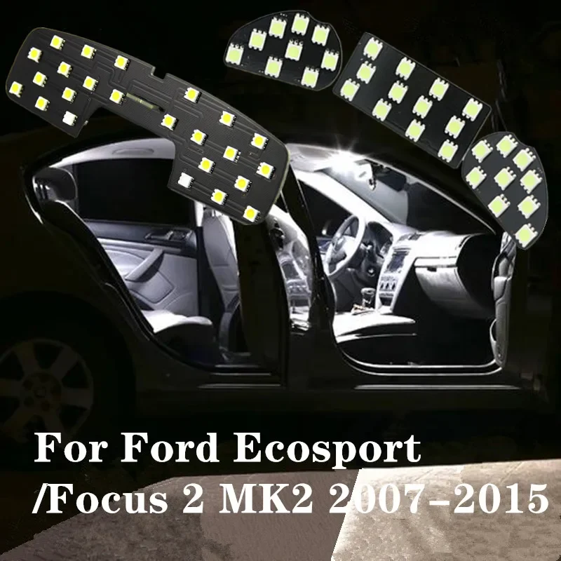 12 в 1/3 шт. Автомобильный светодиодный специальный чтения светильник Интерьер светильник плафона карта светильник крыши для Ford Ecosport/Фокус 2 MK2 2007-2015