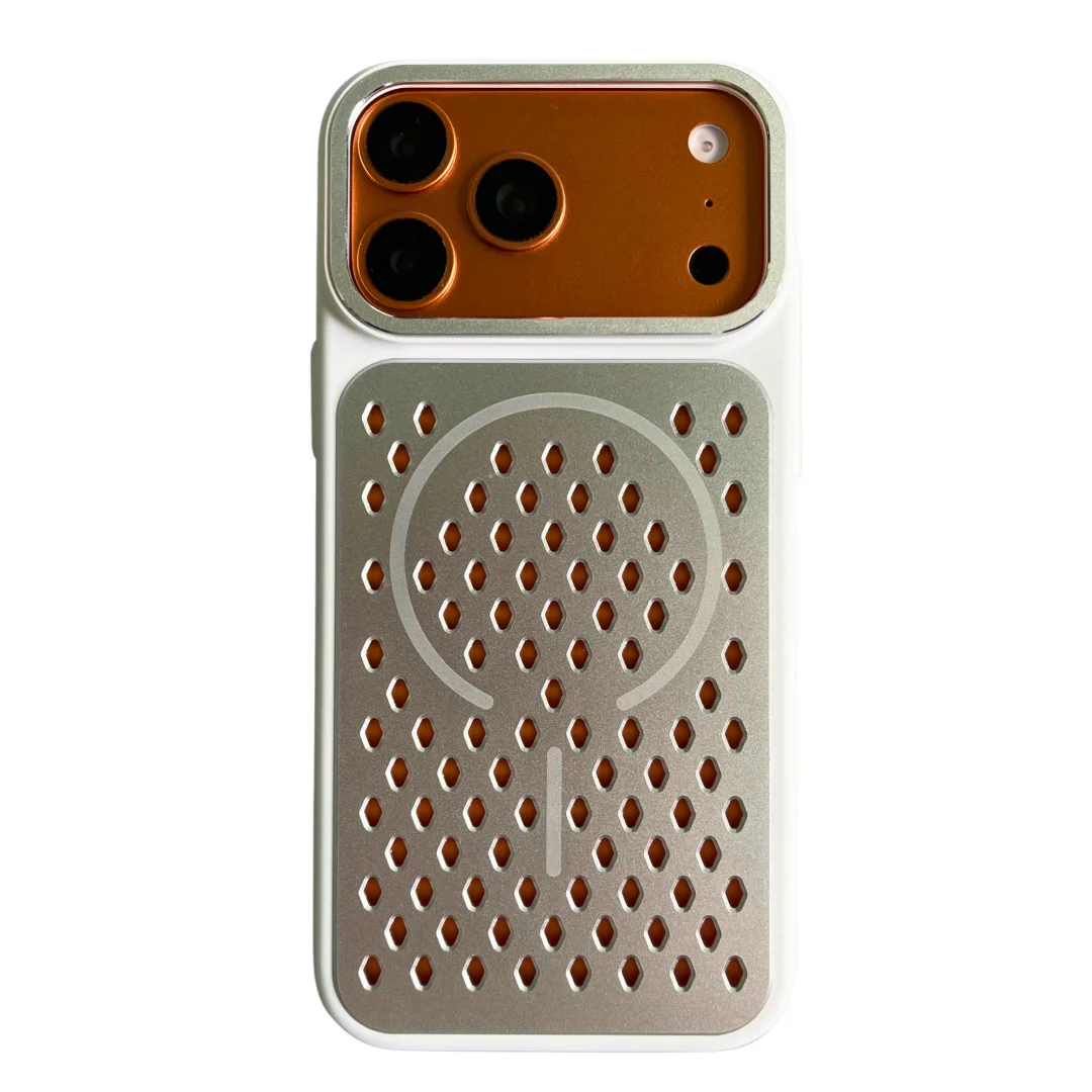 Luxury Cooling Magnetic Phone Case with Breathable TPU Shockproof Cover