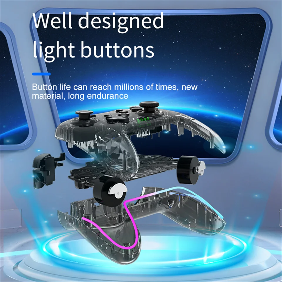 ٵ ġ  Ʈѷ BT, PC PS3 TV ڽ ̽ƽ, RGB Ʈ ͺ   LED    е