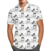 Comic Book Mickey Mouse & Friends Hawaiian Shirt  Disney Men's Button Down Short-Sleeved Shirt Mickey Mouse Hawaiian Beach Shirt 1