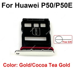 Advanced SIM Card Tray with Enhanced Grip and Alignment for Seamless Network Restoration (P50 50E - Tea Gold)
