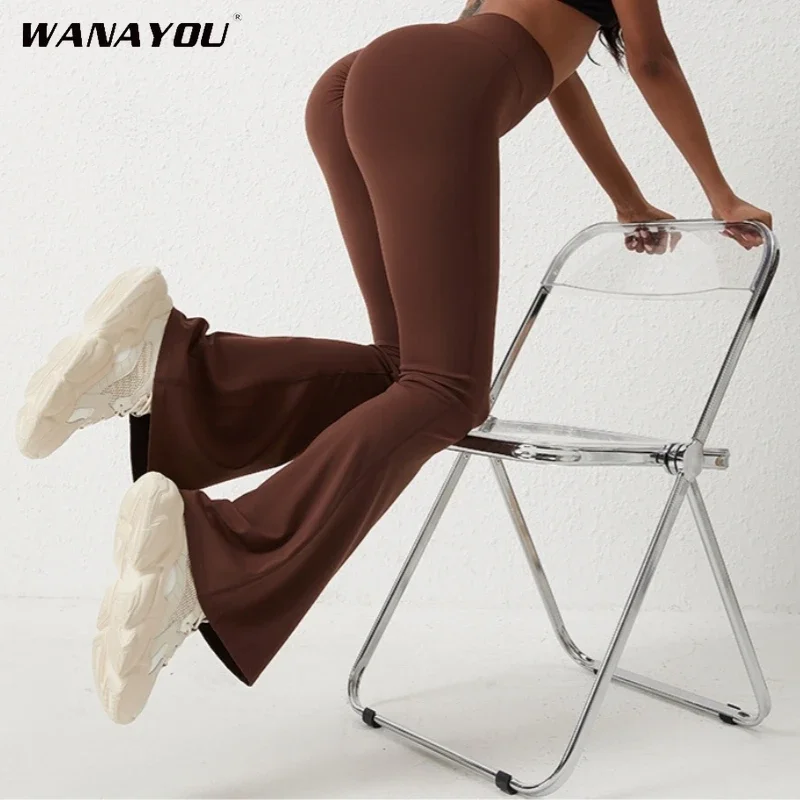 

Flare Leggings Yoga Pants Women High Waist Wide Leg Pants Women Gym Fitness Sports Black Flared Pant Latin Dance Trousers