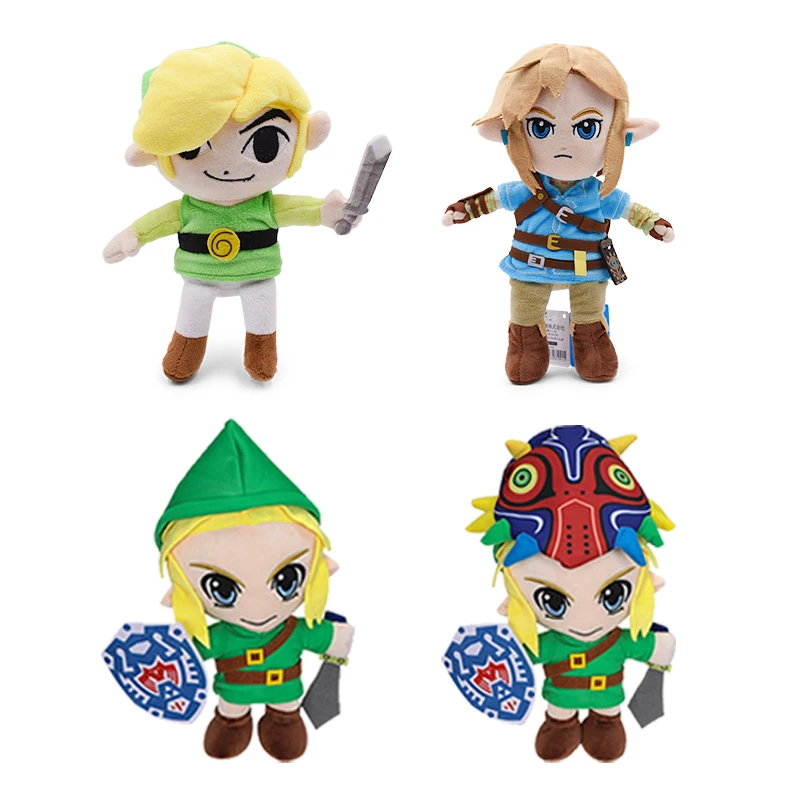 Juguetes de peluche de la leyenda de Zelda, figura de Anime, Korok Link,  Goblin, Animal de peluche suave, muñeca de princesa Zelda, regalo de