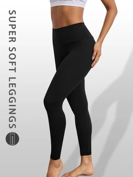 Women's High Waisted Leggings with Tummy Control - Super Soft Fabric Ideal for Yoga Running Workout and Relaxing at Home 1