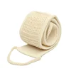 Natural Cotton Linen Long Strip Bath Towel Powerful Exfoliating Back Massage Rubbing Shower Brush Body Scrubber Cleaning Tool 6