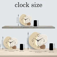 Modern Simple Wall Clock, Silent Quartz Clock, Bedroom Clock Living Room Sofa Background Decoration Wall Clock, No Battery 5