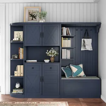 Large Hall Tree with Storage 1