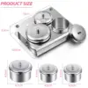 3 Pcs Acrylic Liquid Container Stainless Steel Acrylic Liquid Powder Cup Holder Container with  Lids Manicure Tray Dappen Dish 3