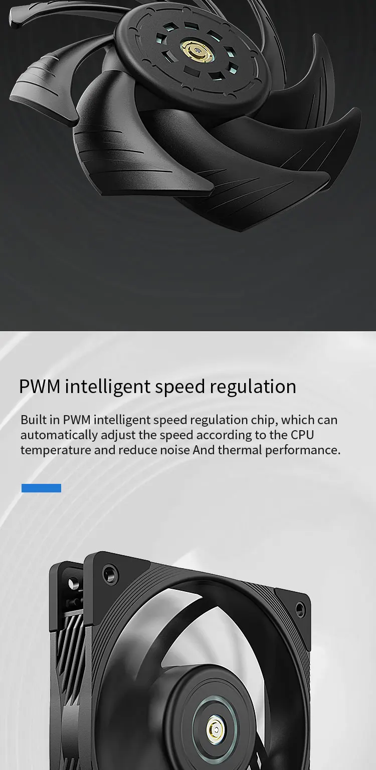 T30 Series PC Cooling Fan High Wind Pressure Performance Version Dynamic Balance
