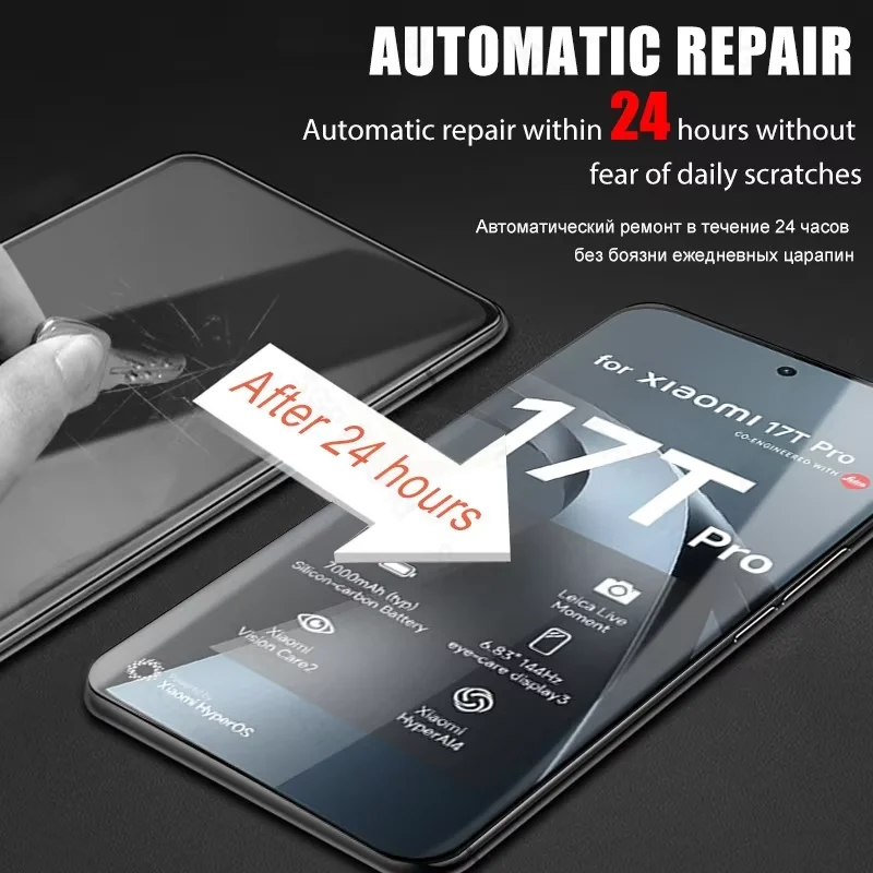 5-Pack Hydrogel Screen Protector Film Set