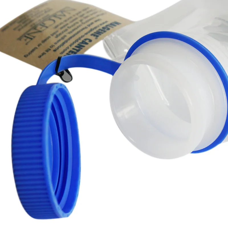 Nalgene-Portable Transparent Water Bottle, Ultra Light, Folding Water Bag, Outdoor Sports, Camping, Hiking Drinking Bottle
